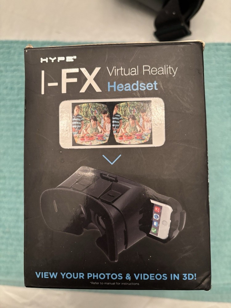 HYPE I-FX BLACK LIGHTWEIGHT REALITY HEADSET ADJUSTABLE HEADSTRAP