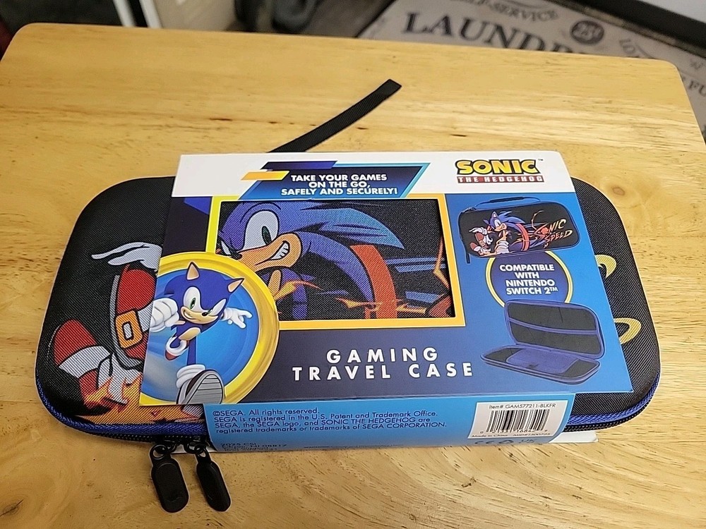 Nintendo Switch 2  Case Sonic the Hedgehog Protective Carrying Case
