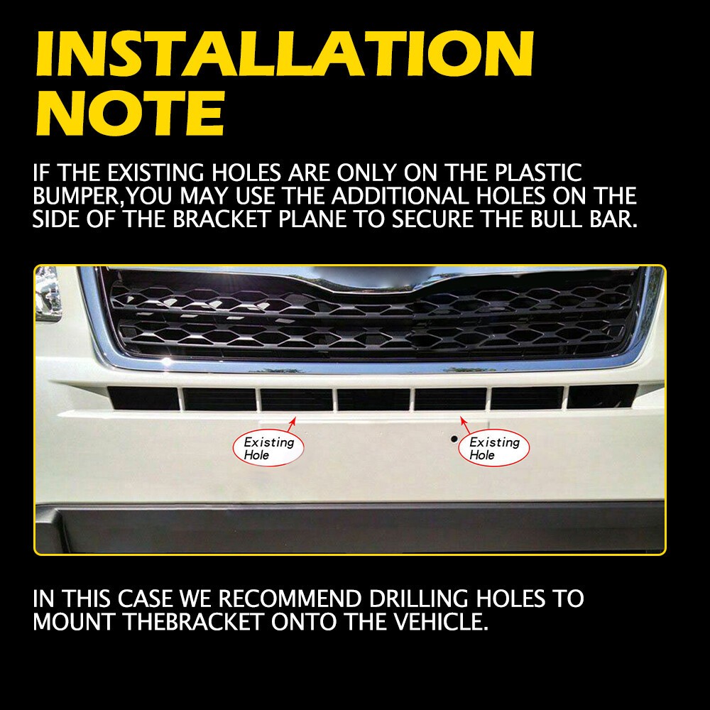 Bull Bar Bumper License Light Mount Holder For Subaru Forester Outback Crosstrek