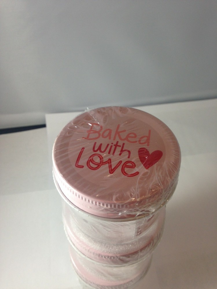 Sweets Jars 3 Jars and 1 Sticker Sheet New