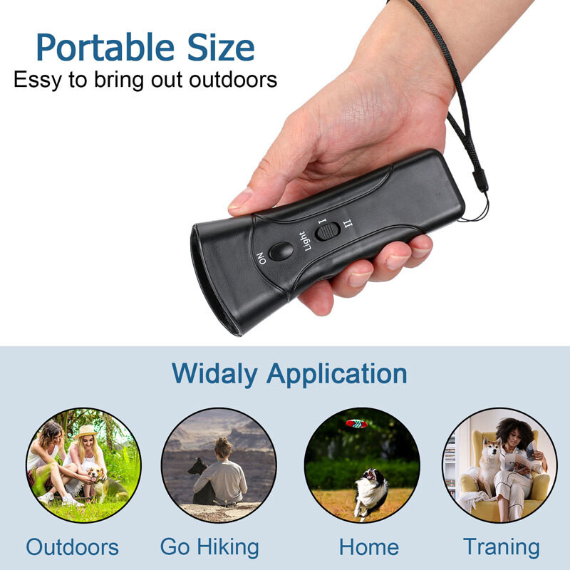 LED Ultrasonic Anti Bark Control Stop Barking Pet Dog Training Repeller Device