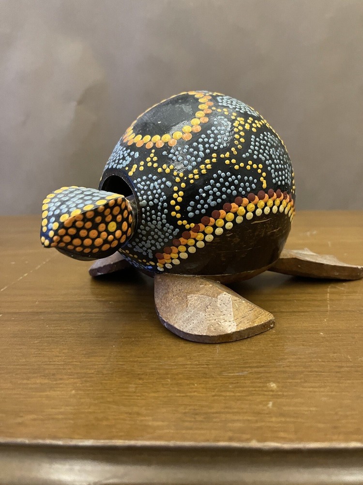 Handpainted Jamaican Coconut Turtle