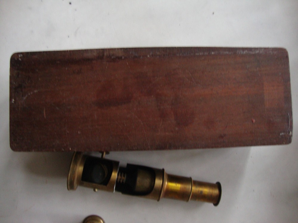 Antique microscopes and accessories