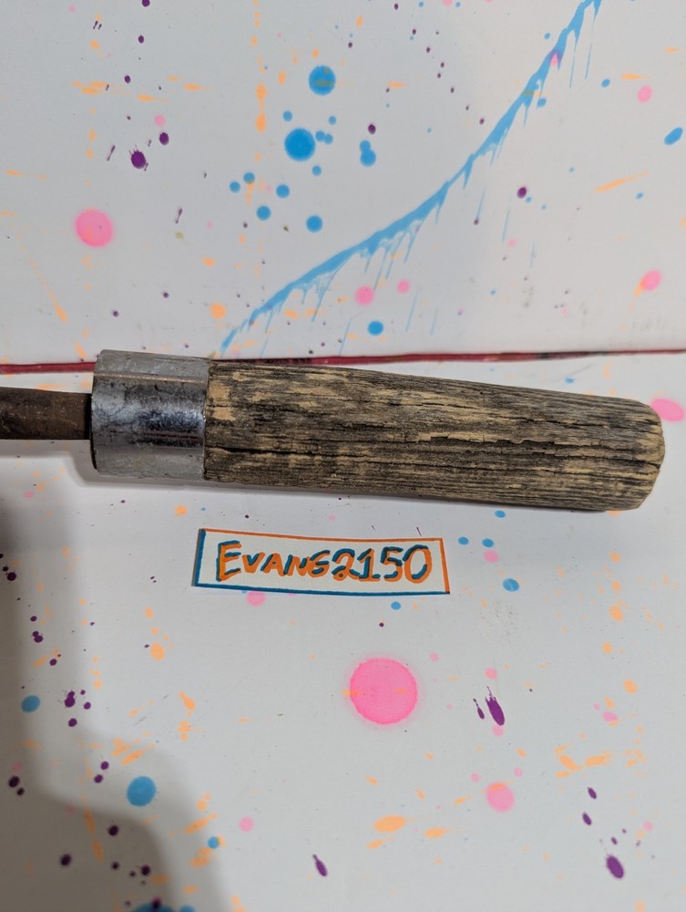 Antique Blacksmith Soldering Iron Tool With Copper Head