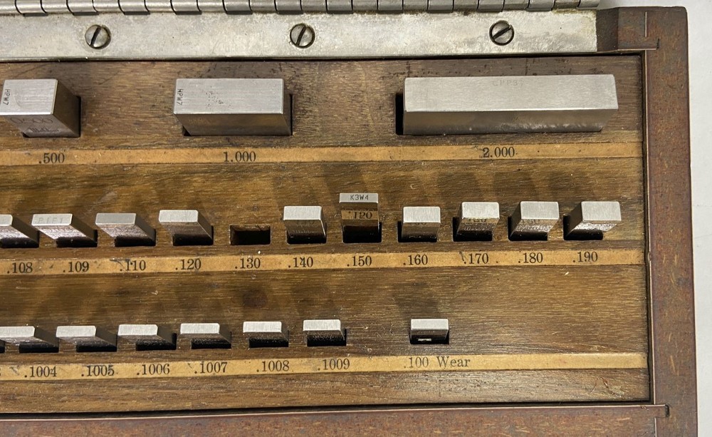 Starrett Webber RC33A1 Croblox Grade 3 Gage Block Set *Missing 1 Block*