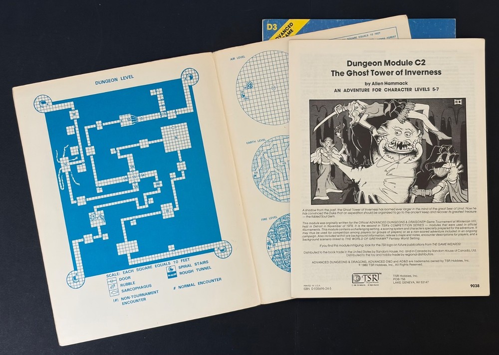 Dungeons & Dragons Advanced D&D Module A1 A4 D2 D3 TSR 1980