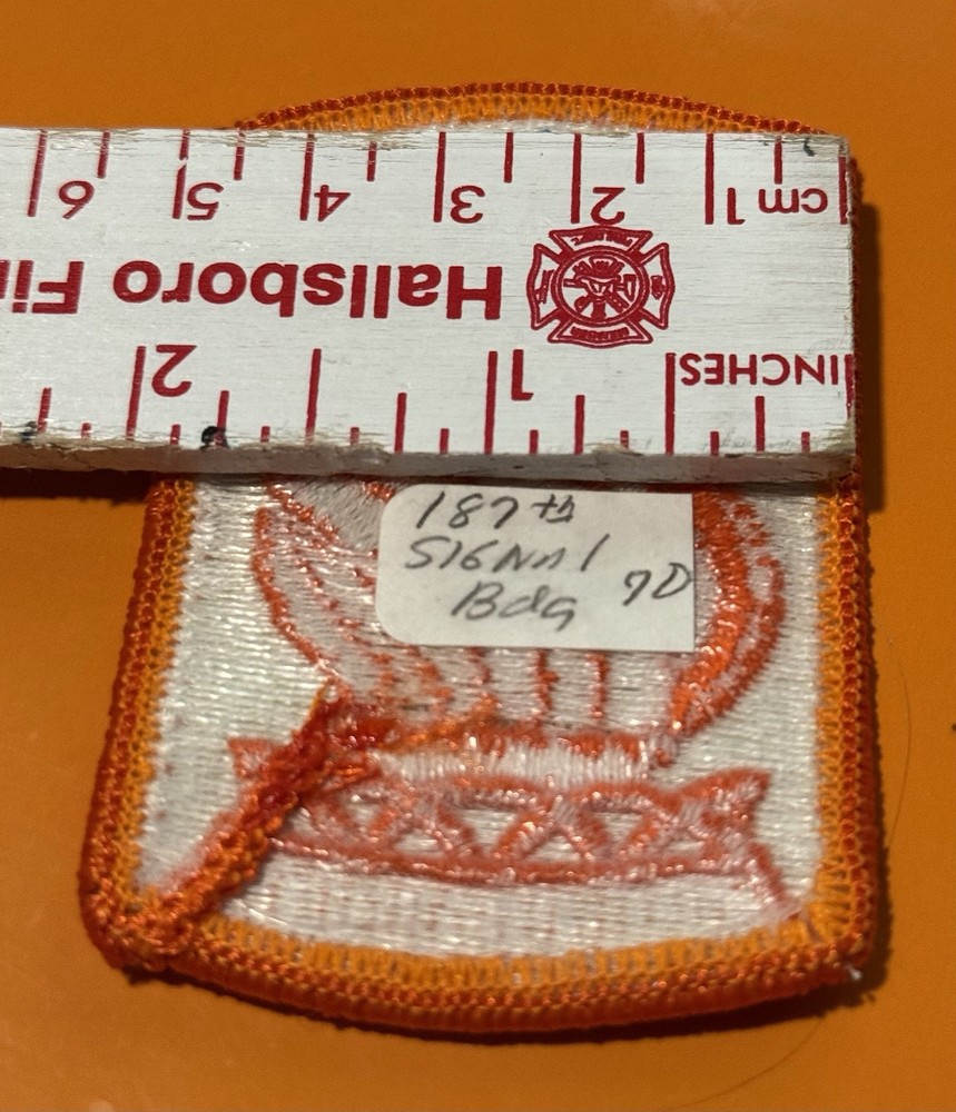 US Army Patch 187th Signal Brigade ...066