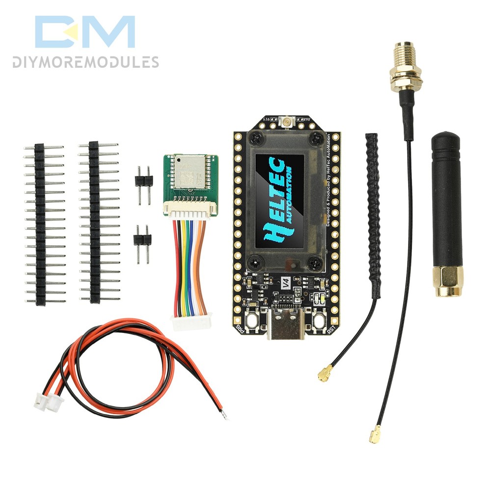 Heltec V4 ESP32 LoRa 32 WiFi 28dBm Dev Board Solar/GNSS Antenna GPS Module