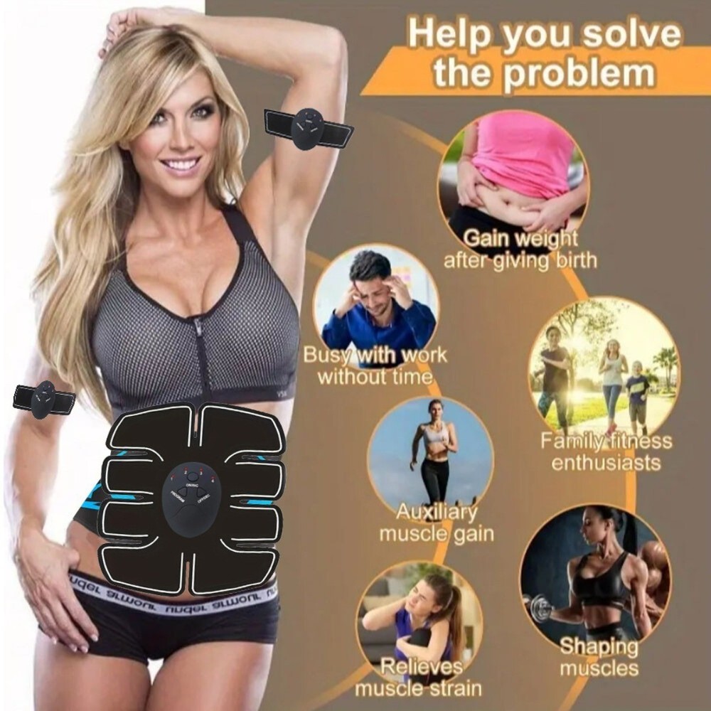 Electronic Abs Stimulator Muscle Toner for Effective Ab Workout