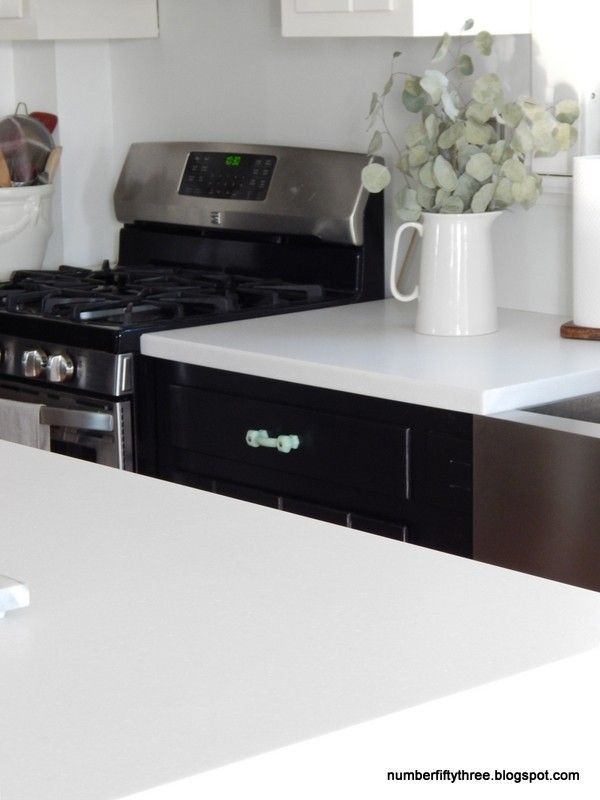 3" Antique Glass Pull Milk Green