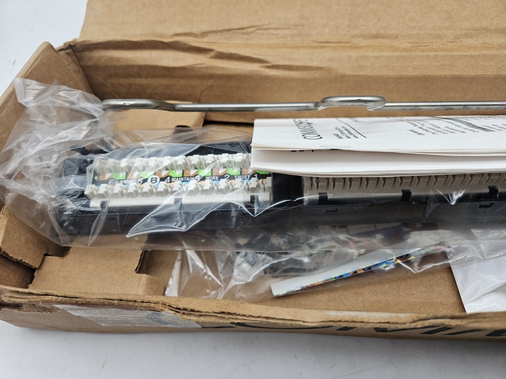 COMMSCOPE CPP-5E-DM-1U-24 CAT 5E 24-PORT PATCH PANEL NEW OPEN