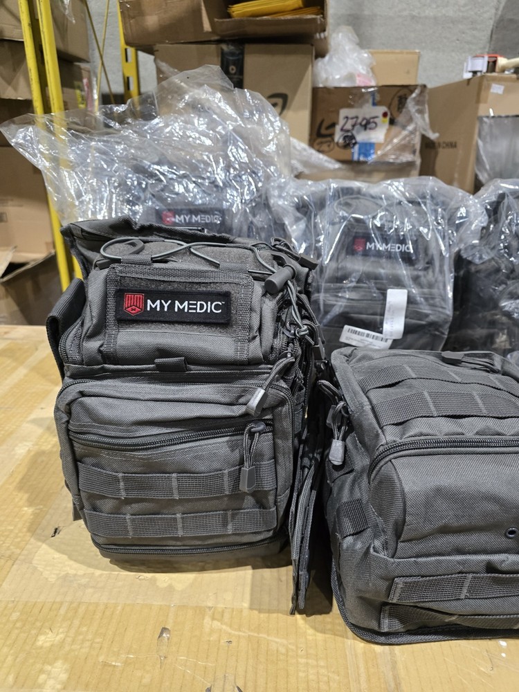 My Medic The Recon First Aid Kit, Basic Survival Backpack, Gray - 7 Compartments