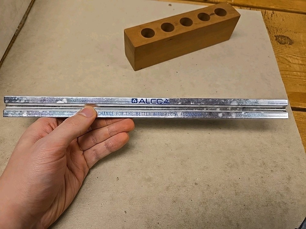 Rare Alcoa Scale Ruler Solid Aluminum Drafting/ Architect Ruler Rare 3 Sided