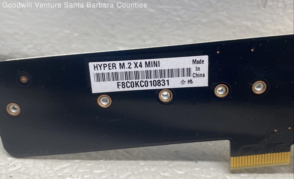 Asus Accessory Hyper M.2 X4 Mini Card (Untested)