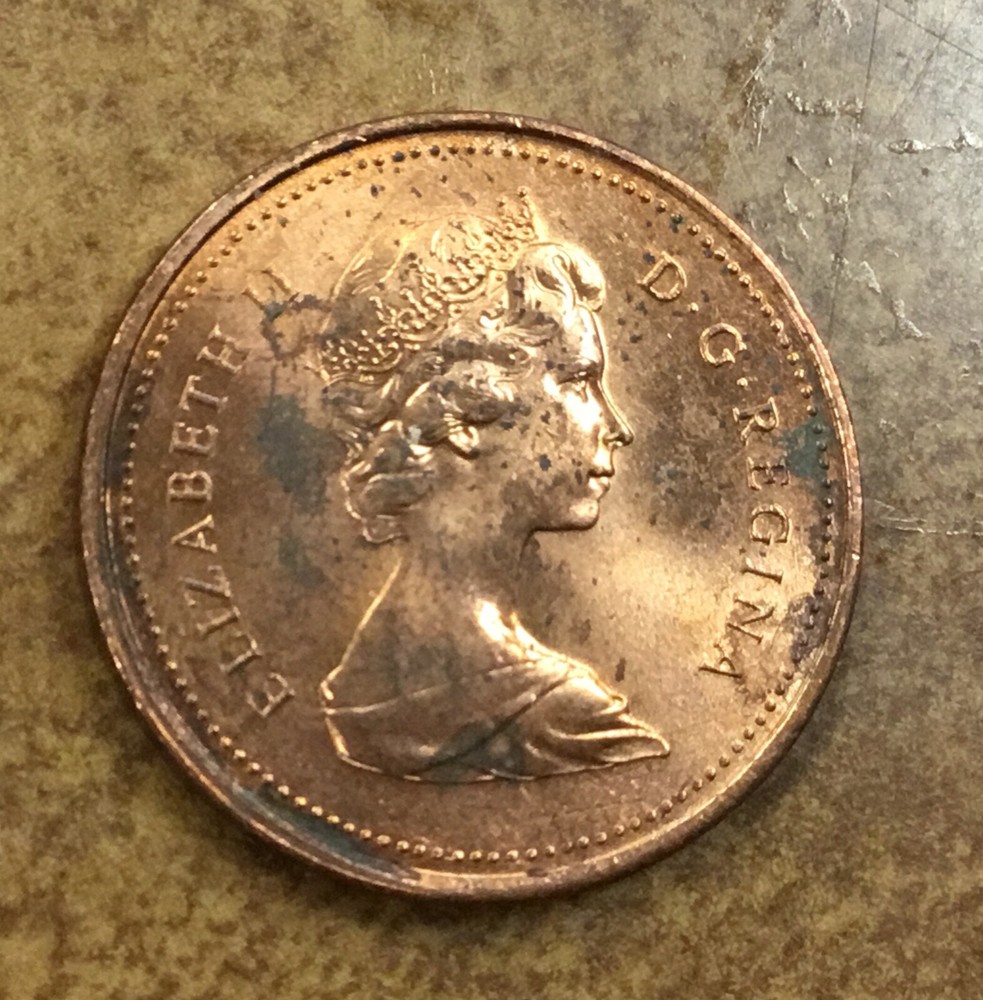 1979 Canada Cent Mint Error Double date re-engraved