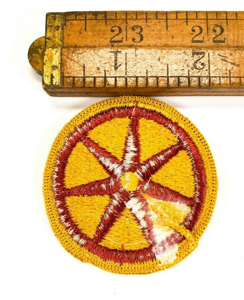 U.S. Army 107th Transportation Brigade Wagon Wheel Patch