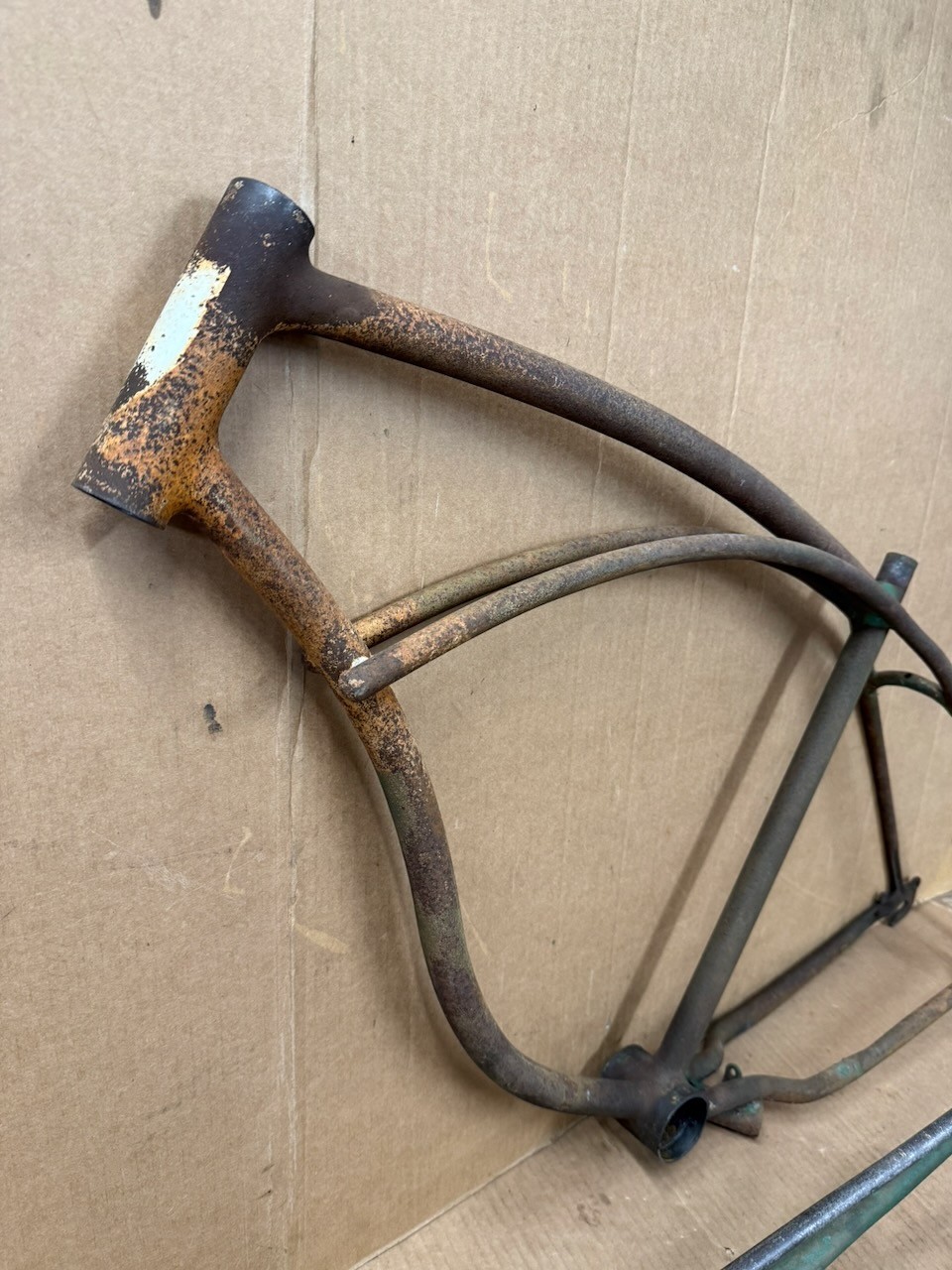 Schwinn 1949 Whizzer 26" Bicycle Frame & Springer Fork Needs Restored