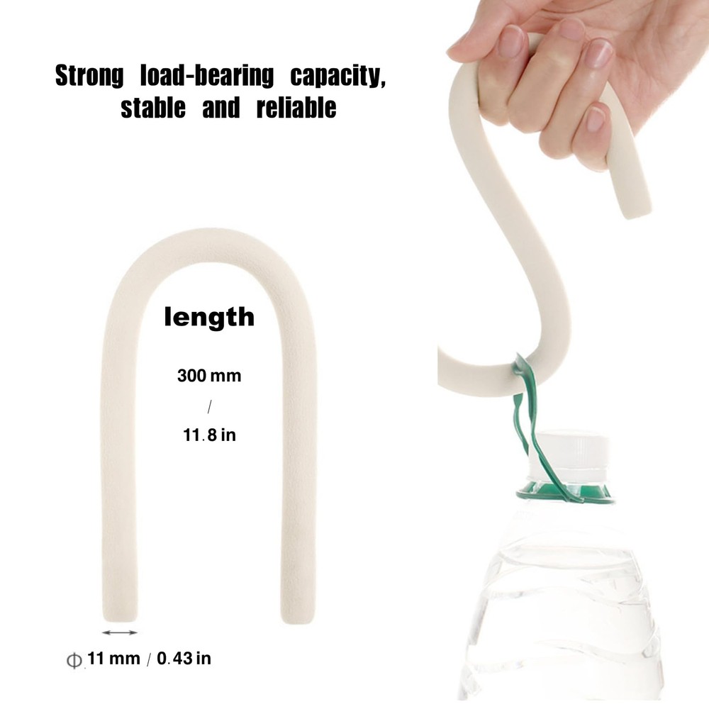 2 Pcs Multi-Function Utility Hooks for Hanging, Bendable Hanging Hooks for St...