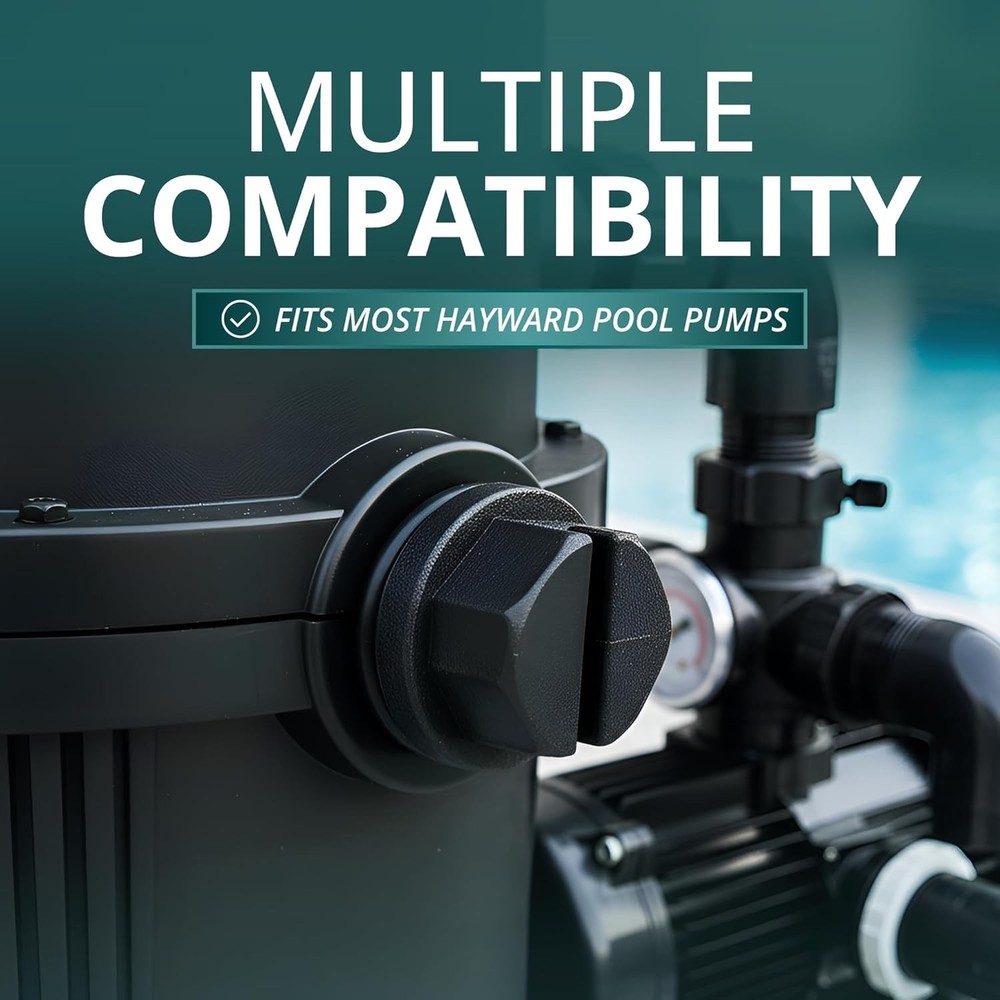 2-Pack Hayward Pool Pump Pipe Plugs & Gaskets - Leak-Proof Maintenance Solution