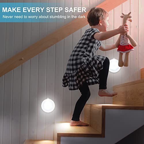 Mlambert 4 Pack Motion Sensor LED Night Light, Cordless Battery-Powered Stick