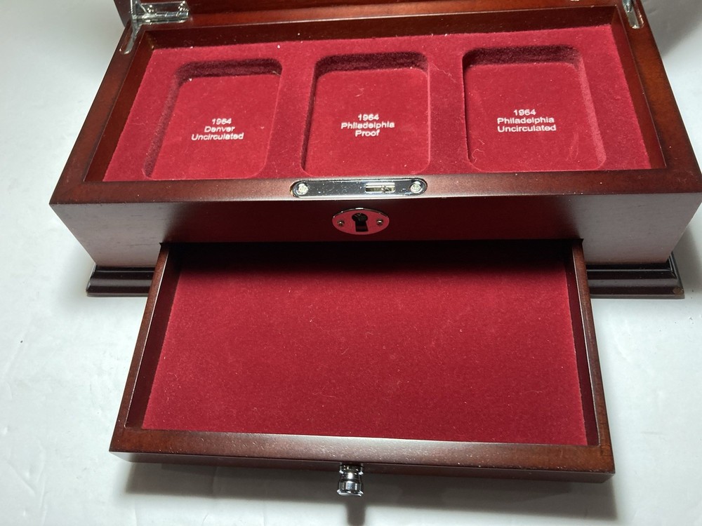 The Complete First -Year Kennedy Silver Half -Dollar Collection Display Case