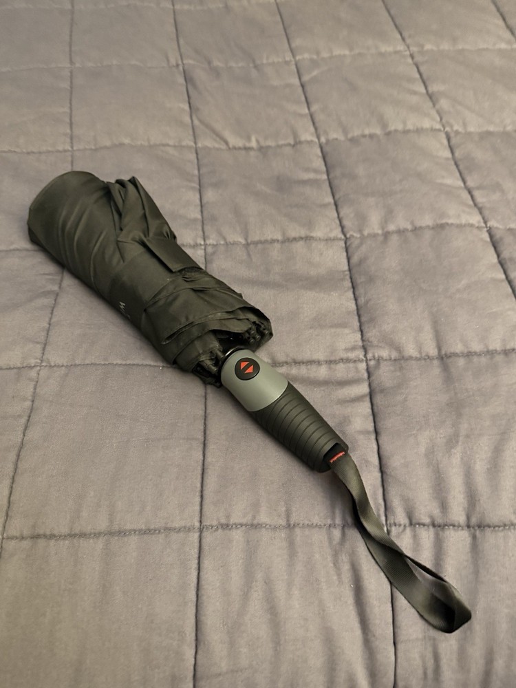 ShedRain WindPro Windproof Compact/Folding Umbrella, Black Solid Men's