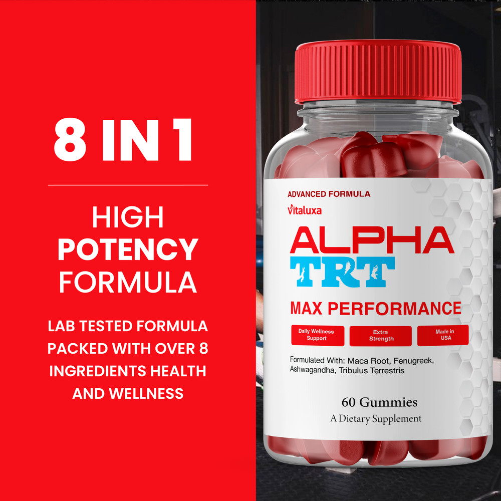 Alpha TRT Performance Capsules, AlphaTRT Advanced Pills (60 Gummies)