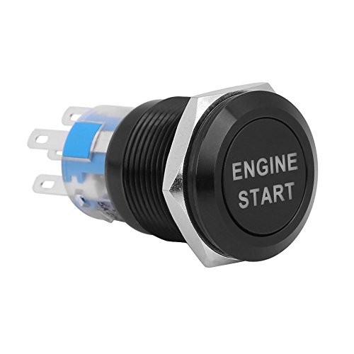 DC 12V LED Car Engine Start Stop Push Button Switch Ignition Starter Black