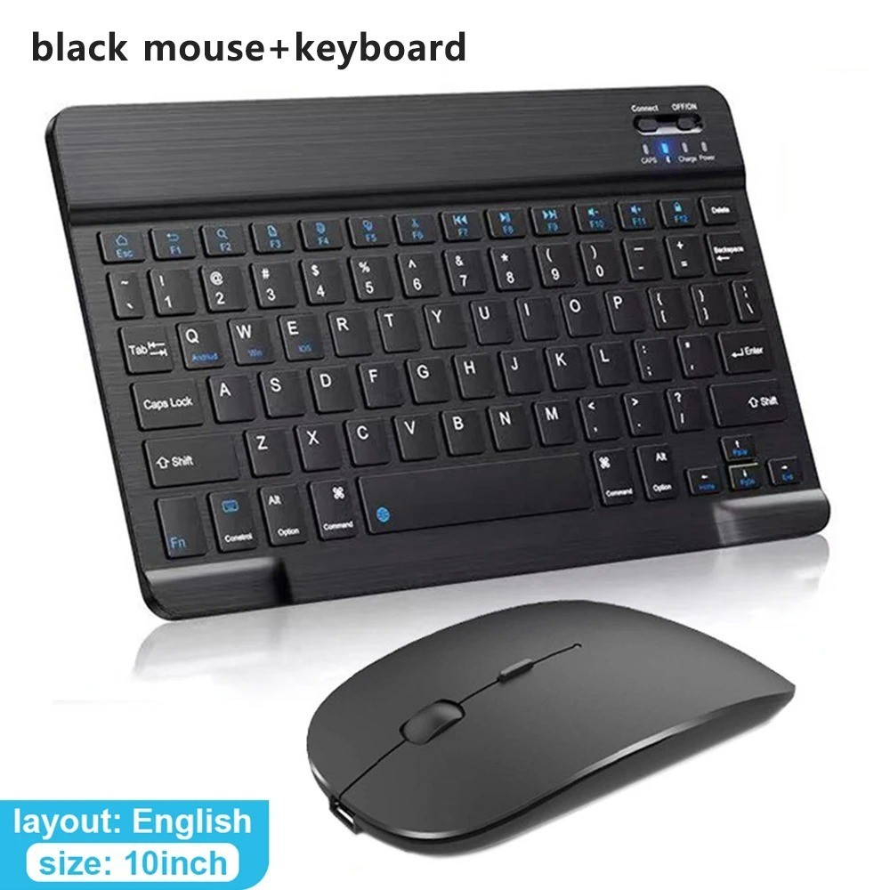 Rechargeable Bluetooth Keyboard and Mouse Combo Universal Ultra-Slim Wireless
