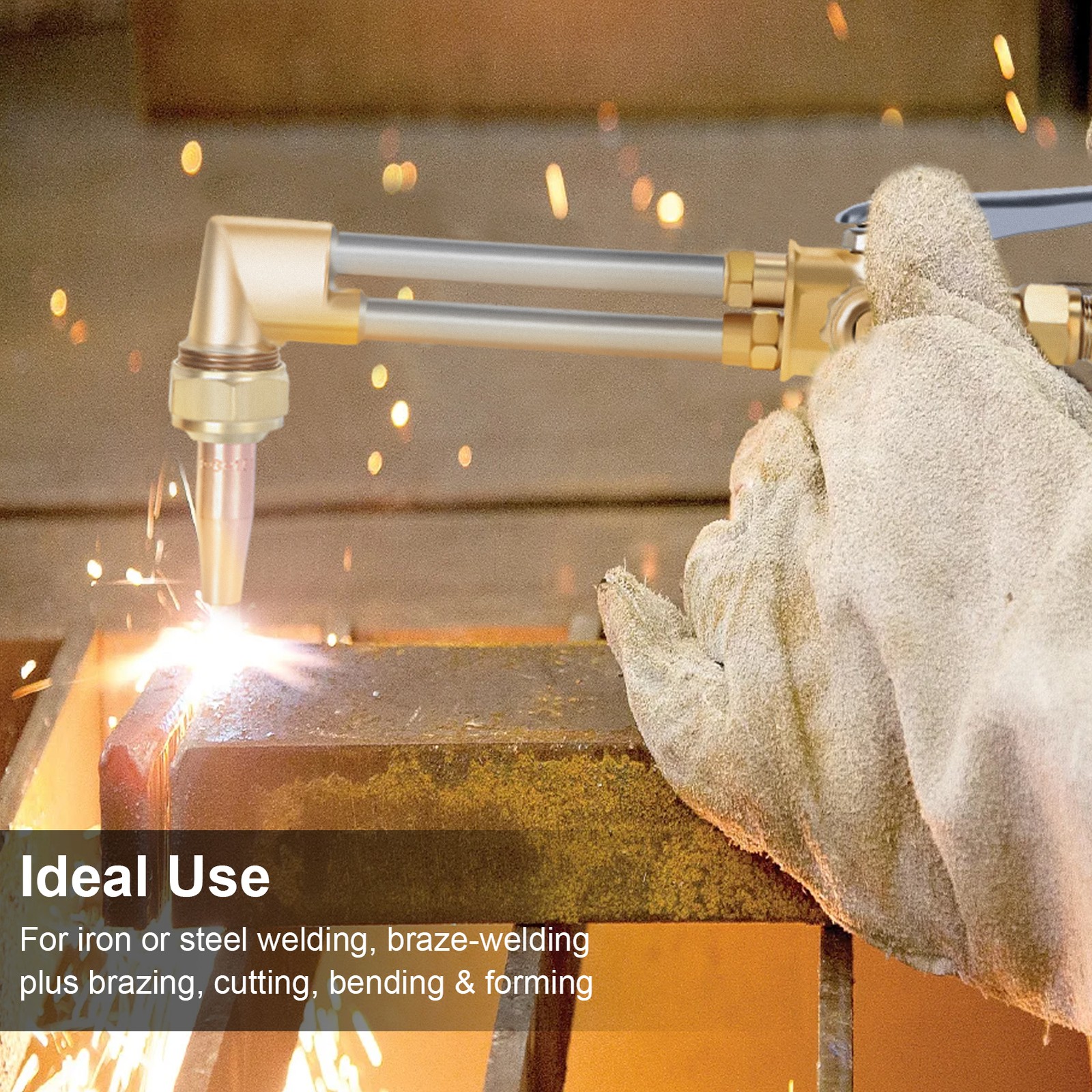 Oxy Acetylene Welding Cutting Torch Kit Medium Duty Gas Outfit Tote without Tank