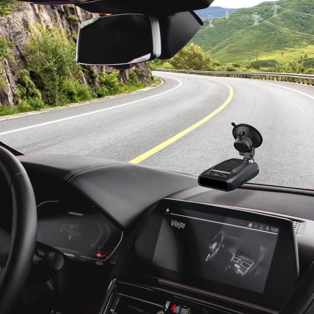 Radar Detector Mount,Car Radar Mounting Bracket Suction Cup Holder,Windshield an