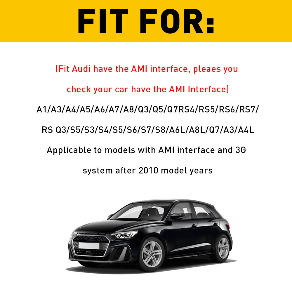 Audio Cable Adapter Bluetooth 5.0 AUX For Audi A Q RS R with AMI interface