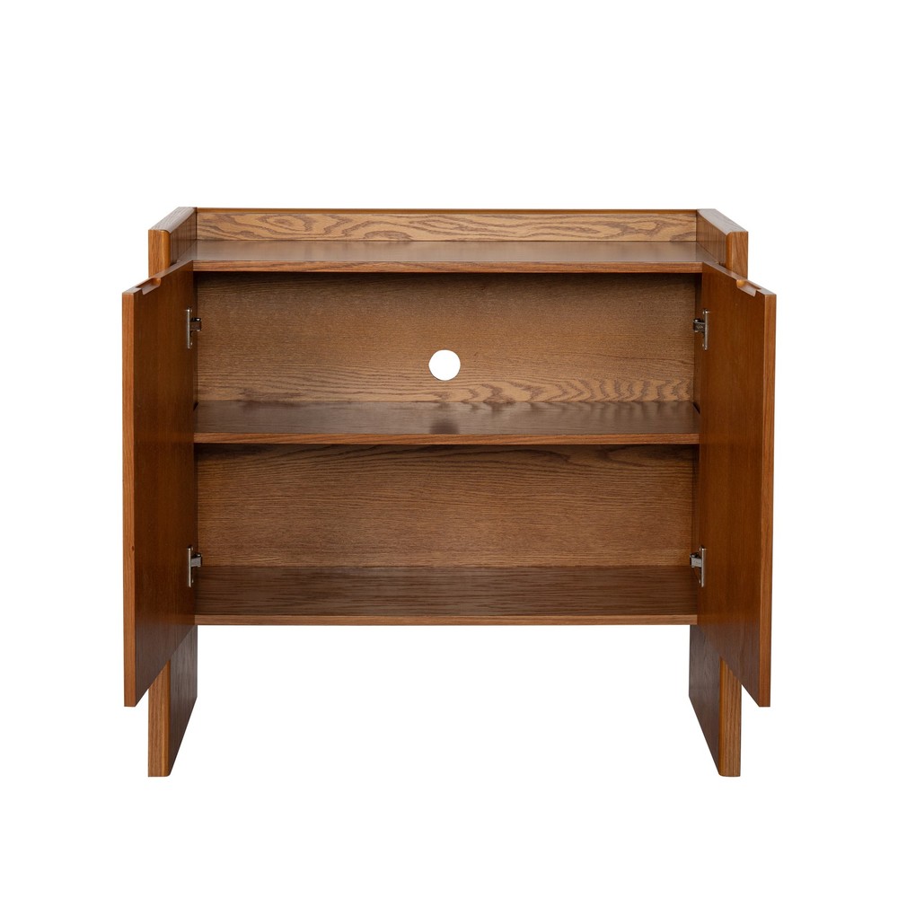 Walnut-colored Sideboard, Buffet Cabinet with Storage, Rustic Storage Cabinet