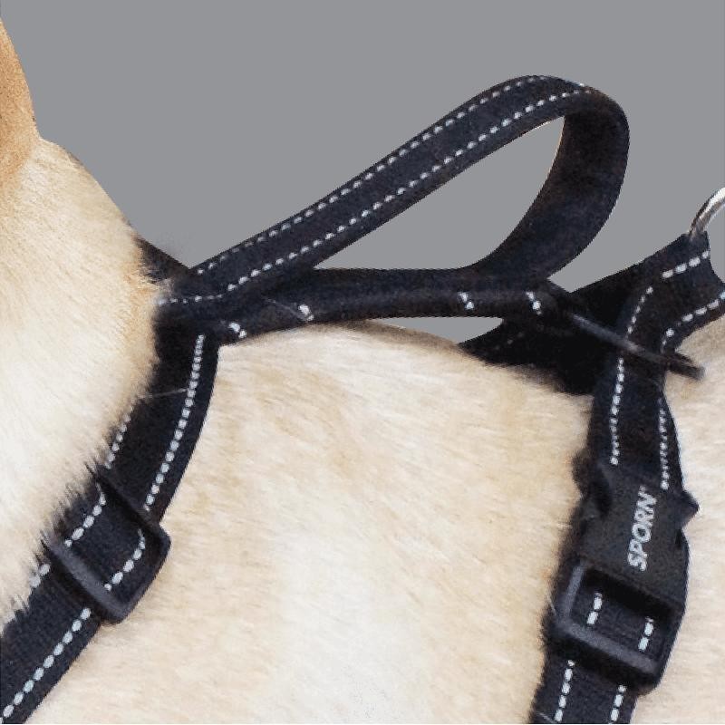 Non-Pulling Dog Harness Adjustable Control Handle Reflective Storage Pouch New