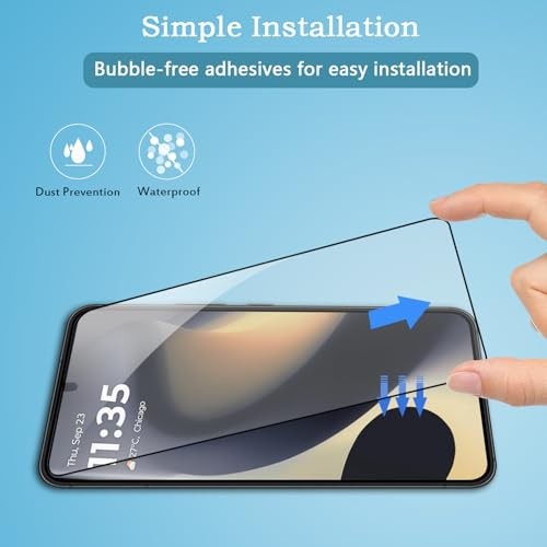 Screen Protector for Motorola Edge 2024, 2 Pack HD Clear 9H Tempered Glass