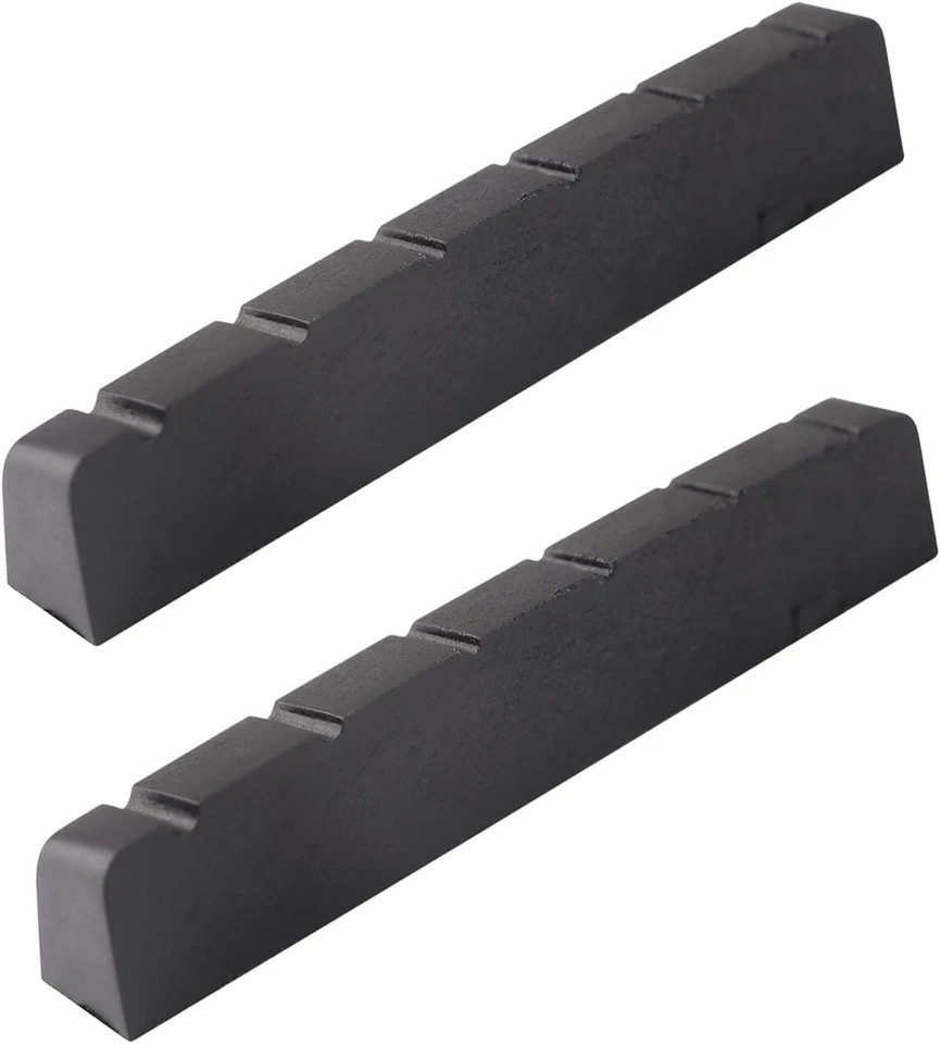 6 String Graphite Guitar Nut Pre-Slotted Top Nut Compatible with Les Paul LP SG