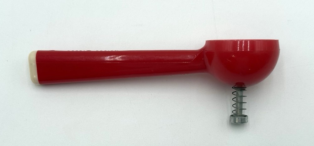 Krispy Dipper Red Plastic Ice Cream Scoop