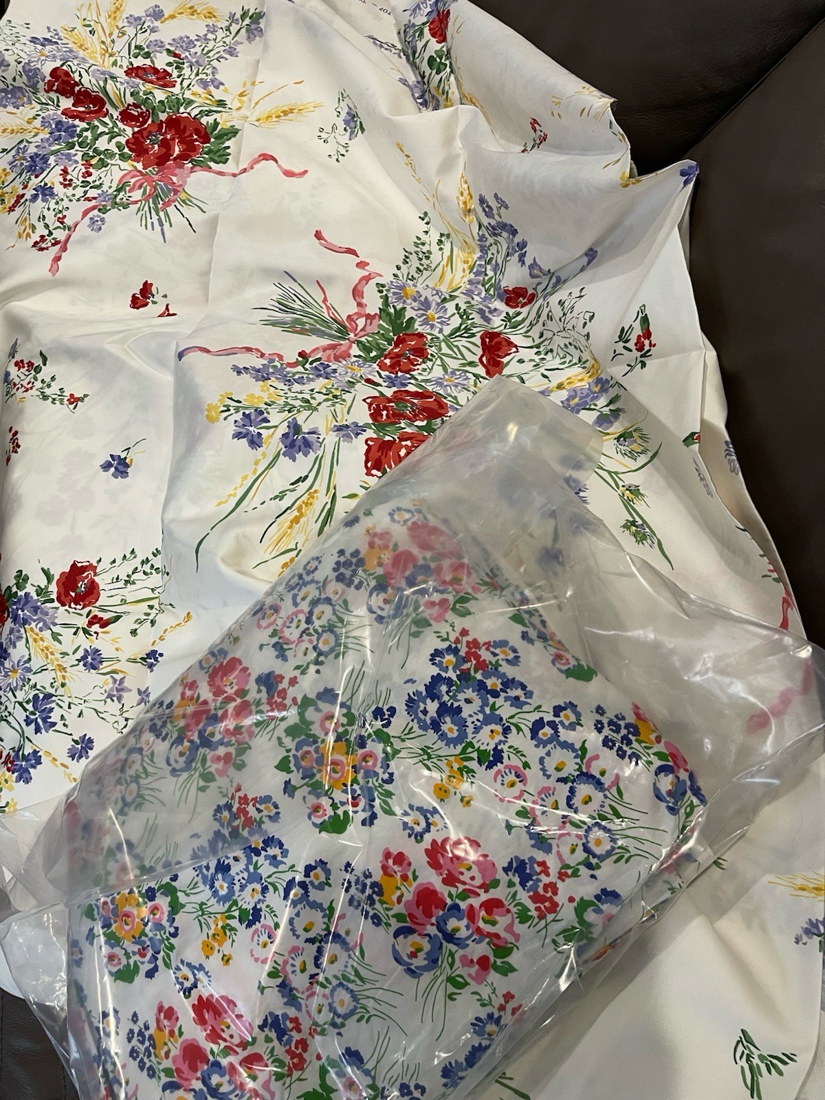 D. Porthault 100% Cotton Print 54” Fabric Projects Sateen Finish By Yard