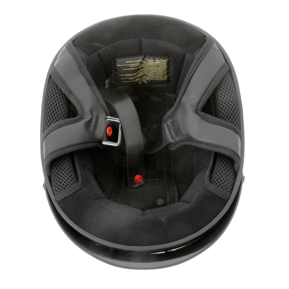 GLX Matte Black Half Helmet Medium