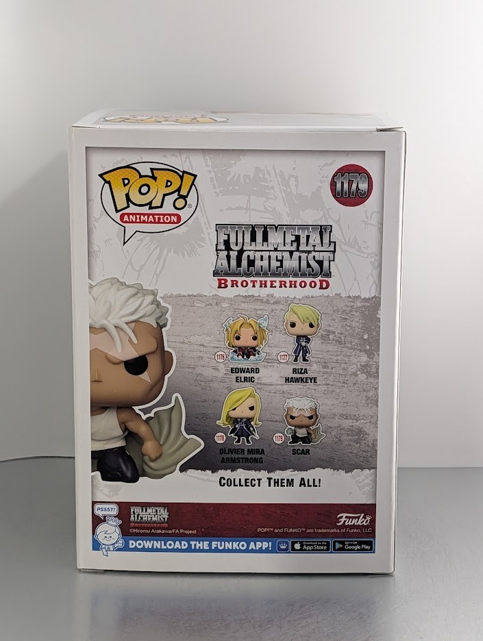 Ryotaro Okiayu JVA Signed Autographed Funko Pop #1179 SCAR Fullmetal Alchemist
