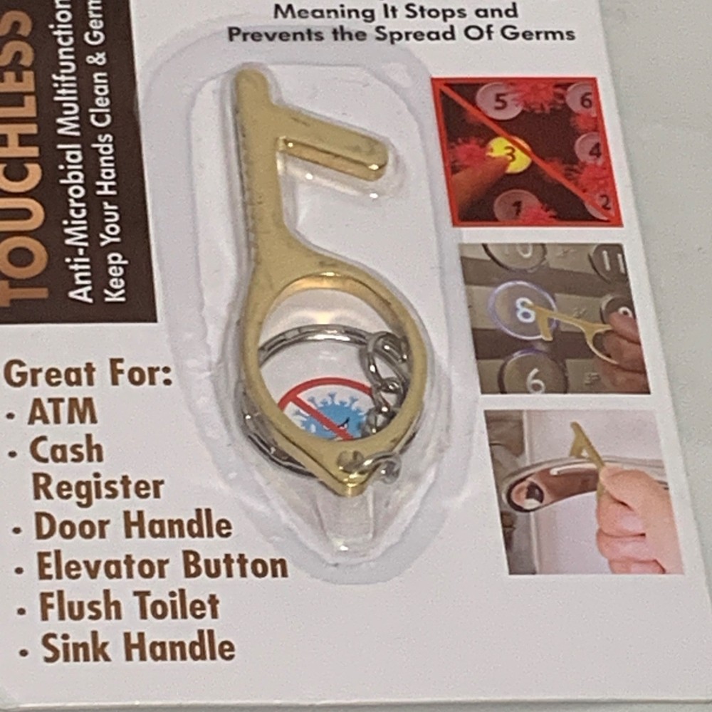 TOUCHLESS KEY - Prevent and Protect from Germs Antimicrobial PPE Safety