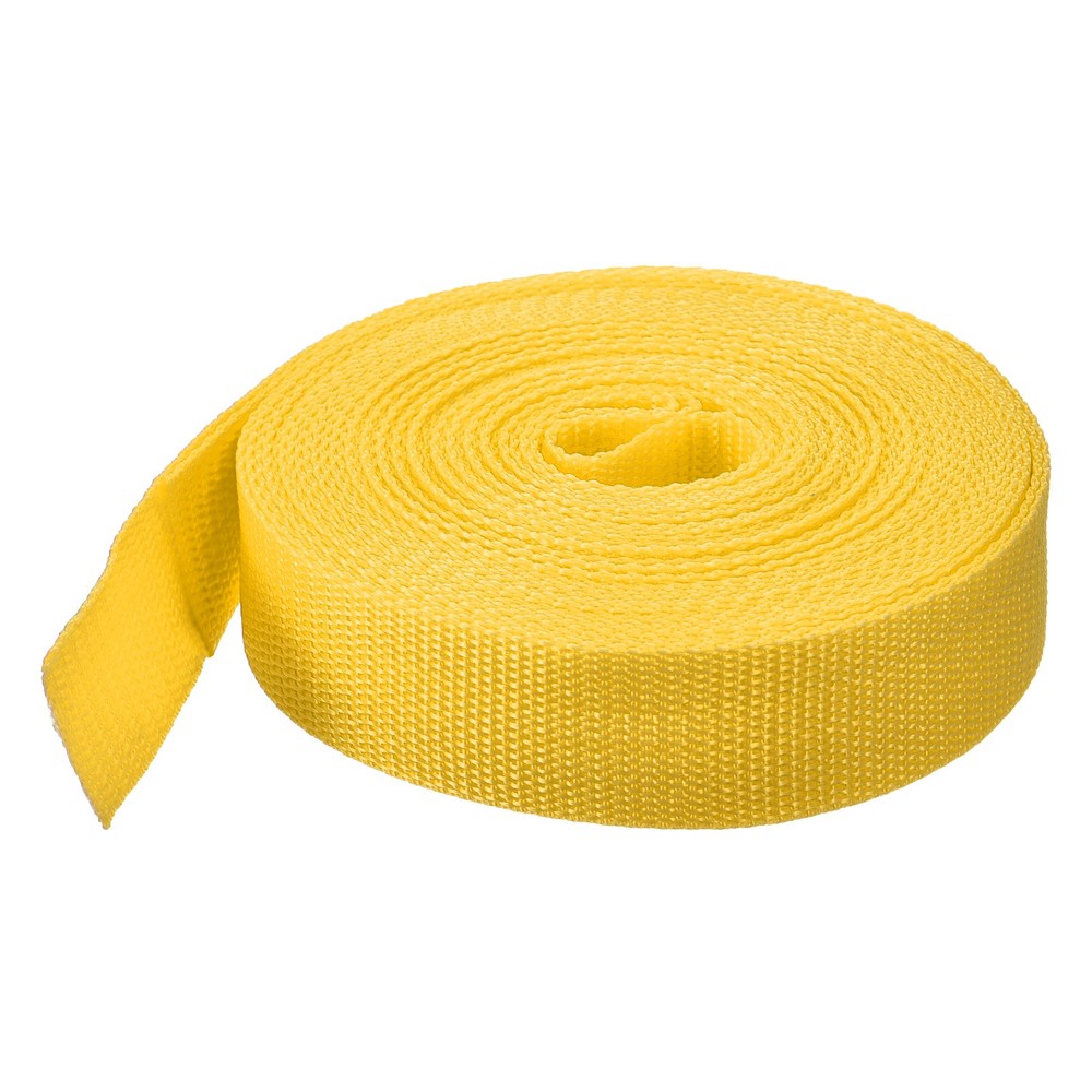Lightweight Polypropylene Webbing Strap 0.8" 10 Yard Backpack Dark Yellow
