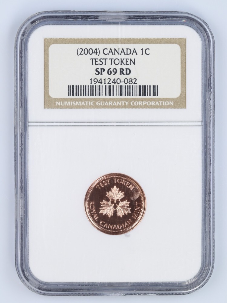 2004 Test Canada 1 Cents Token NGC SP69RD