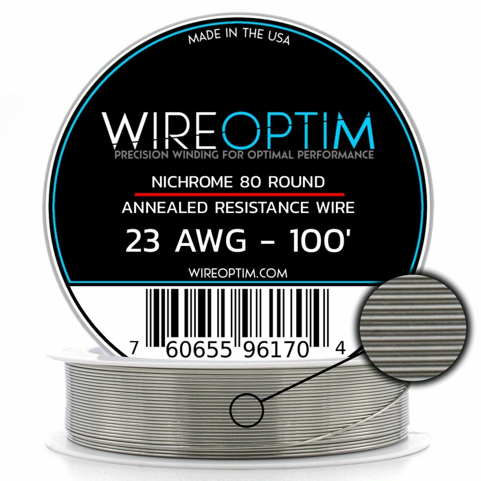 Nichrome 80 AWG 16 18 20 22 24 26 28 30 32 Gauge 25' 50' 100' 250' 500' 1000'