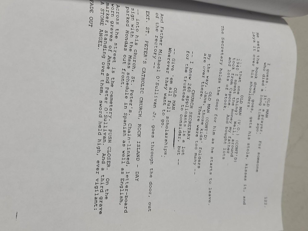 Road to Perdition 07/13/2000 Screenplay Script by David Self