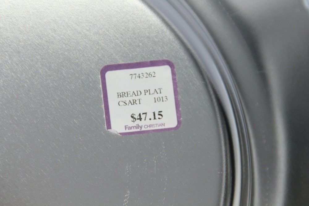 Artistic Silvertone Bread Plate 10" RW505A (A)