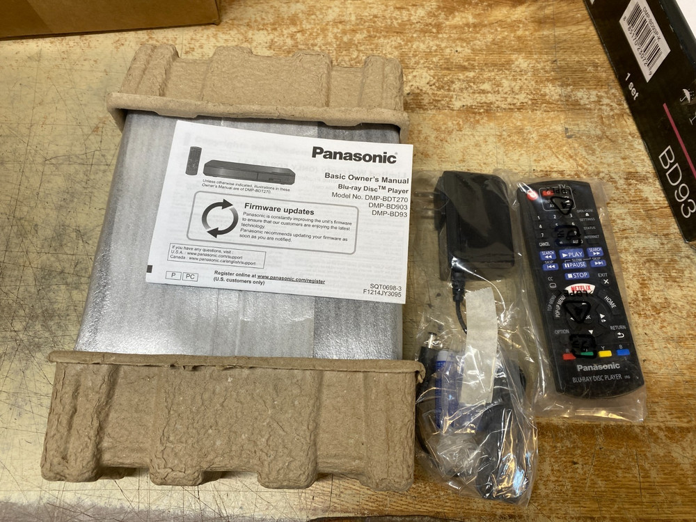 Panasonic DMP-BD93 Blu-Ray & DVD Player