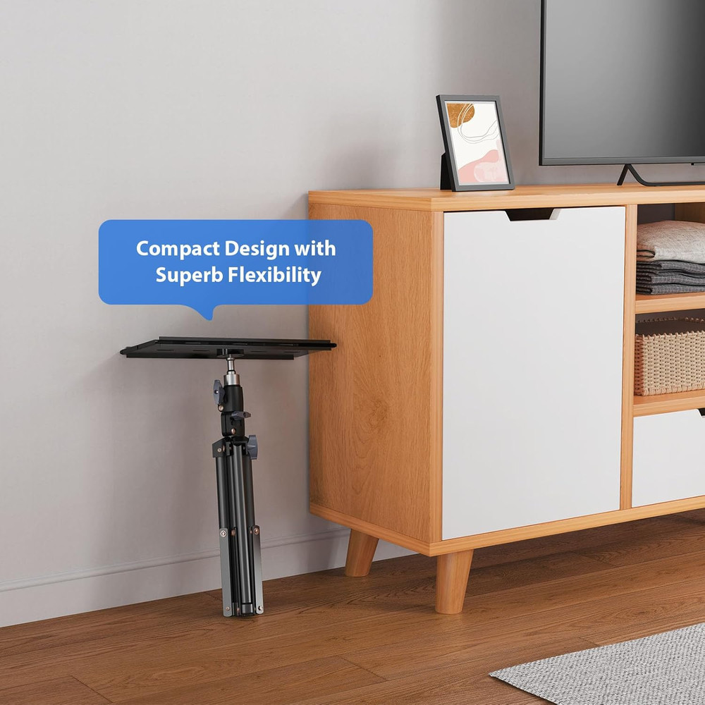 Adjustable Tripod Stand for Projectors and Laptops, Portable and Foldable