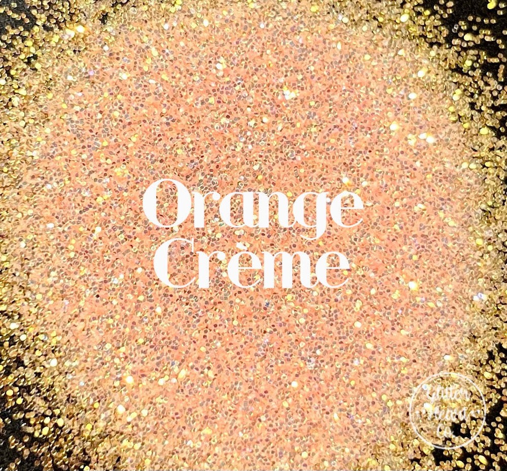 Premium Polyester Glitter - Orange Peach Iridescent