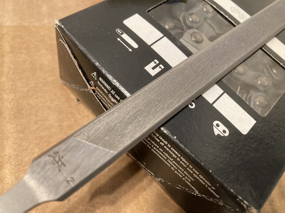 PFERD Double Bevel Chisel Bit Chainsaw File 17082